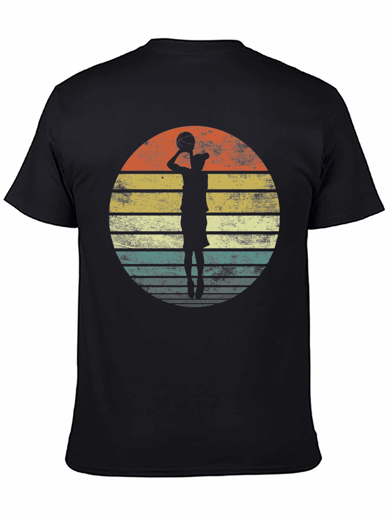 Retro Basketball Player Graphic T-Shirt