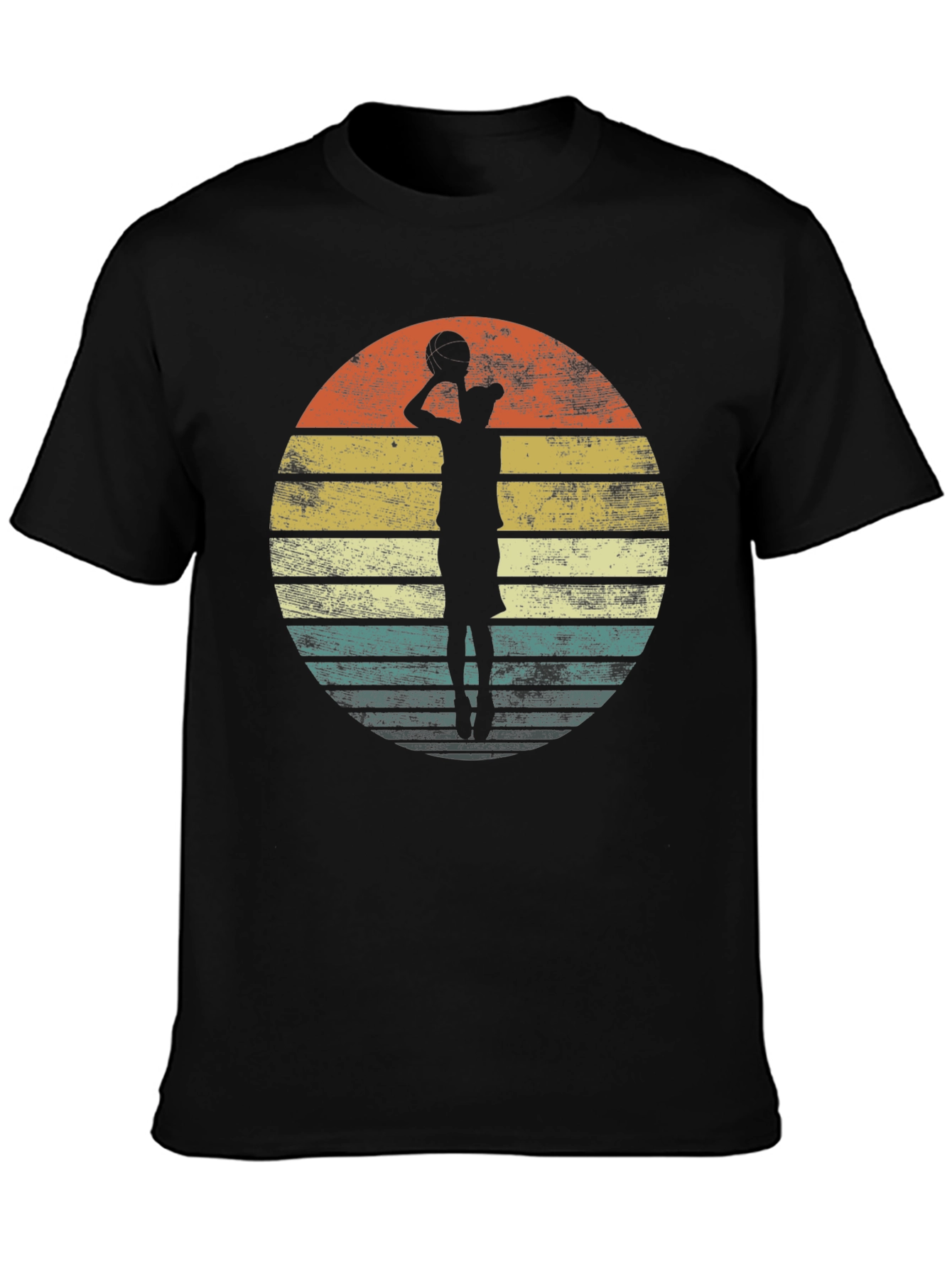 Retro Basketball Player Graphic T-Shirt