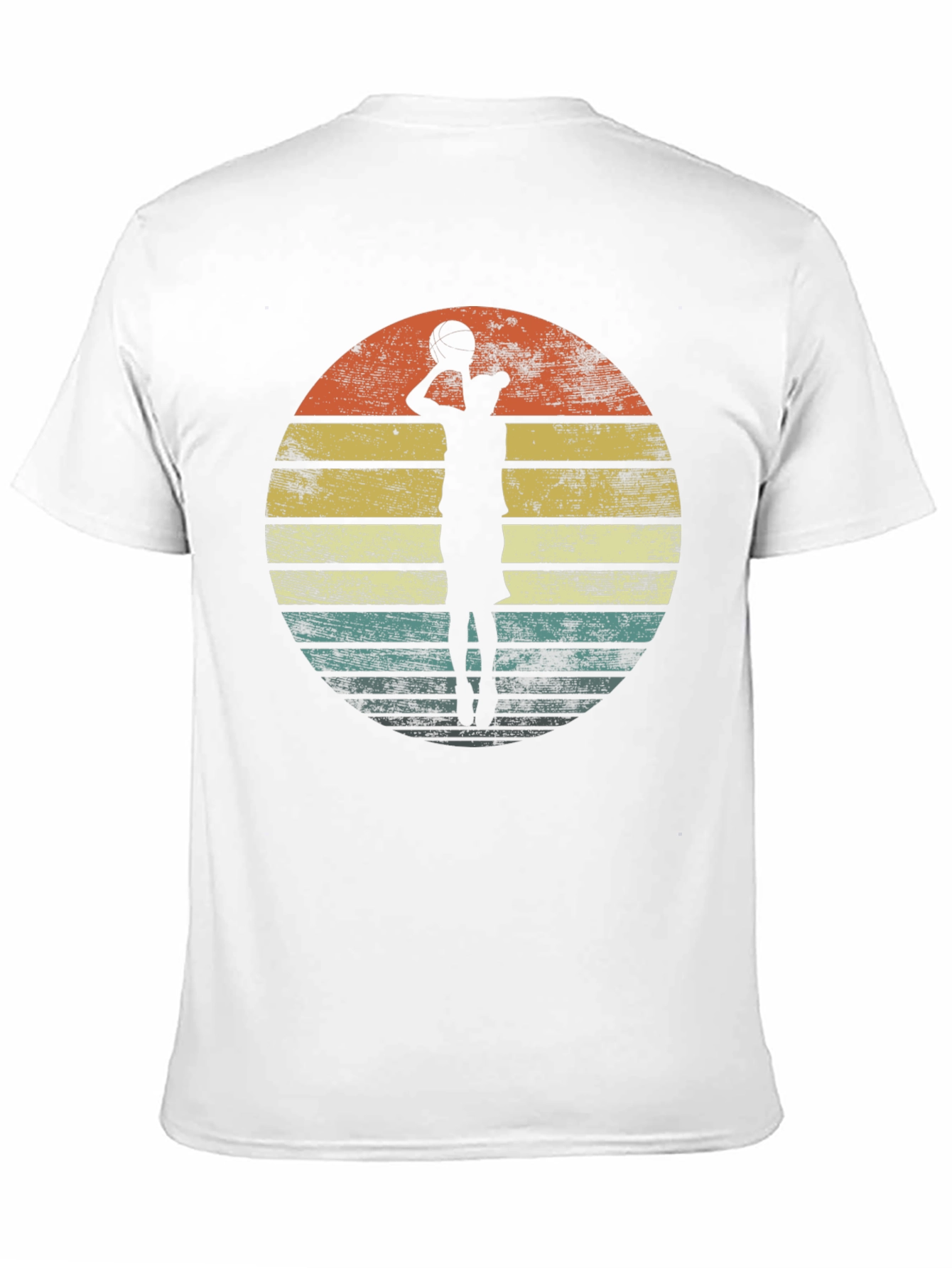Retro Basketball Player Graphic T-Shirt