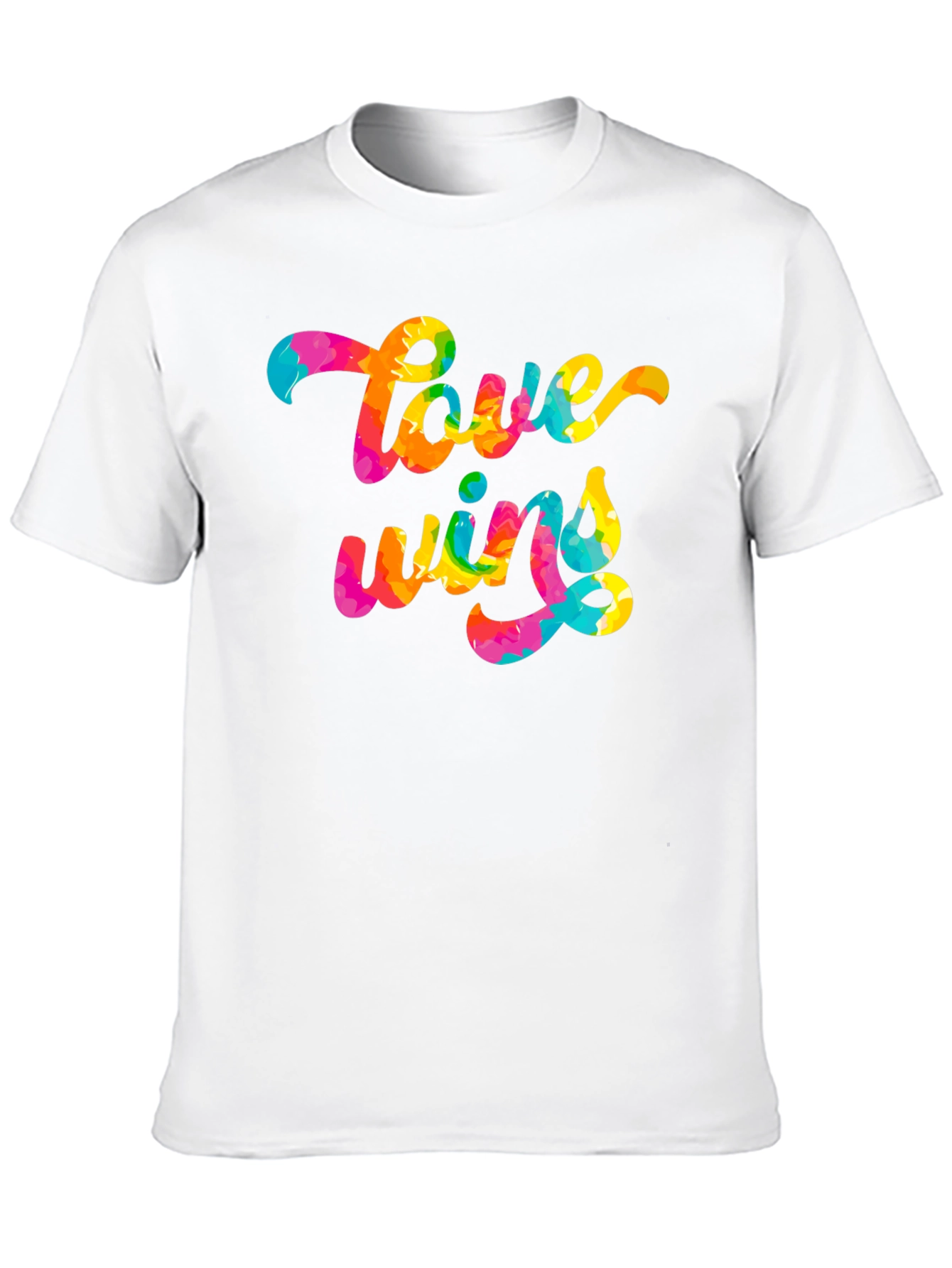 Love Wins Tie Dye Graphic Tee - Black