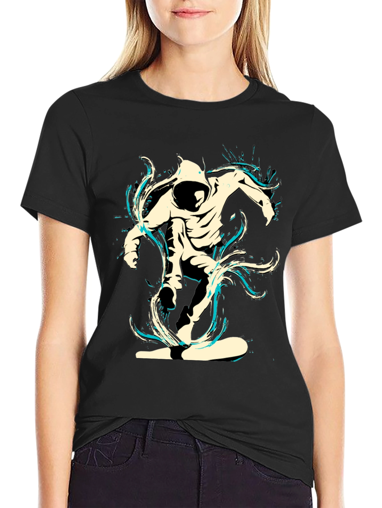 Urban Rider Graphic Tee - Black
