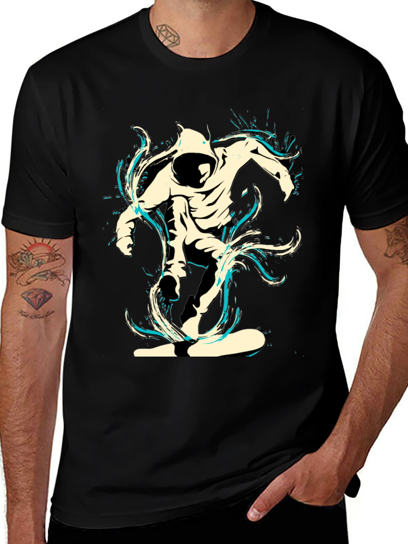 Urban Rider Graphic Tee - Black