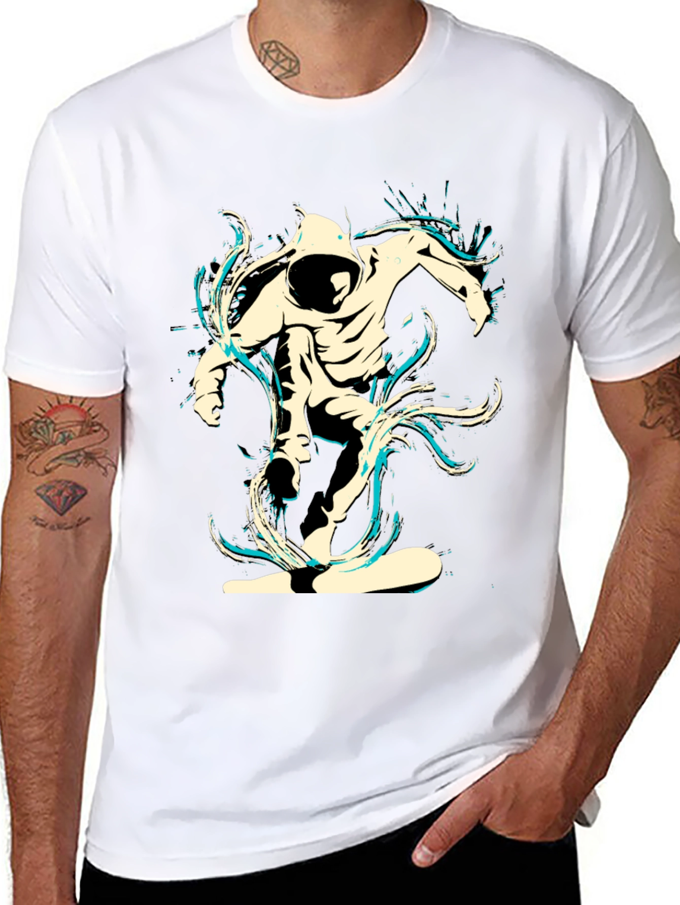 Urban Rider Graphic Tee - Black