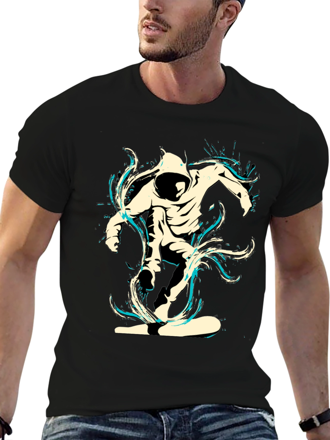 Urban Rider Graphic Tee - Black
