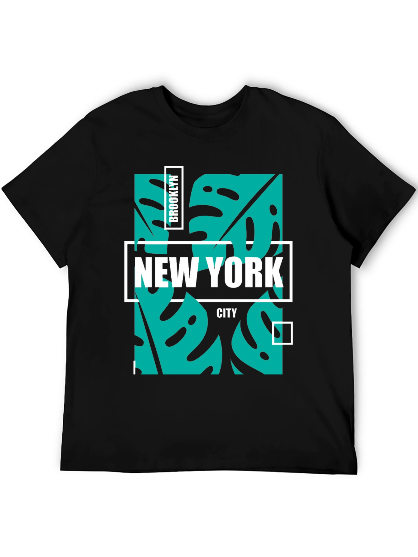 Brooklyn New York City Graphic Tee - Black