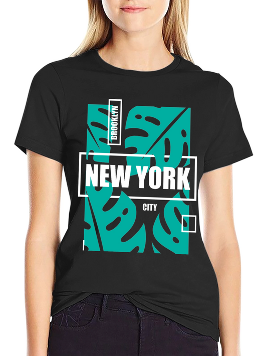 Brooklyn New York City Graphic Tee - Black