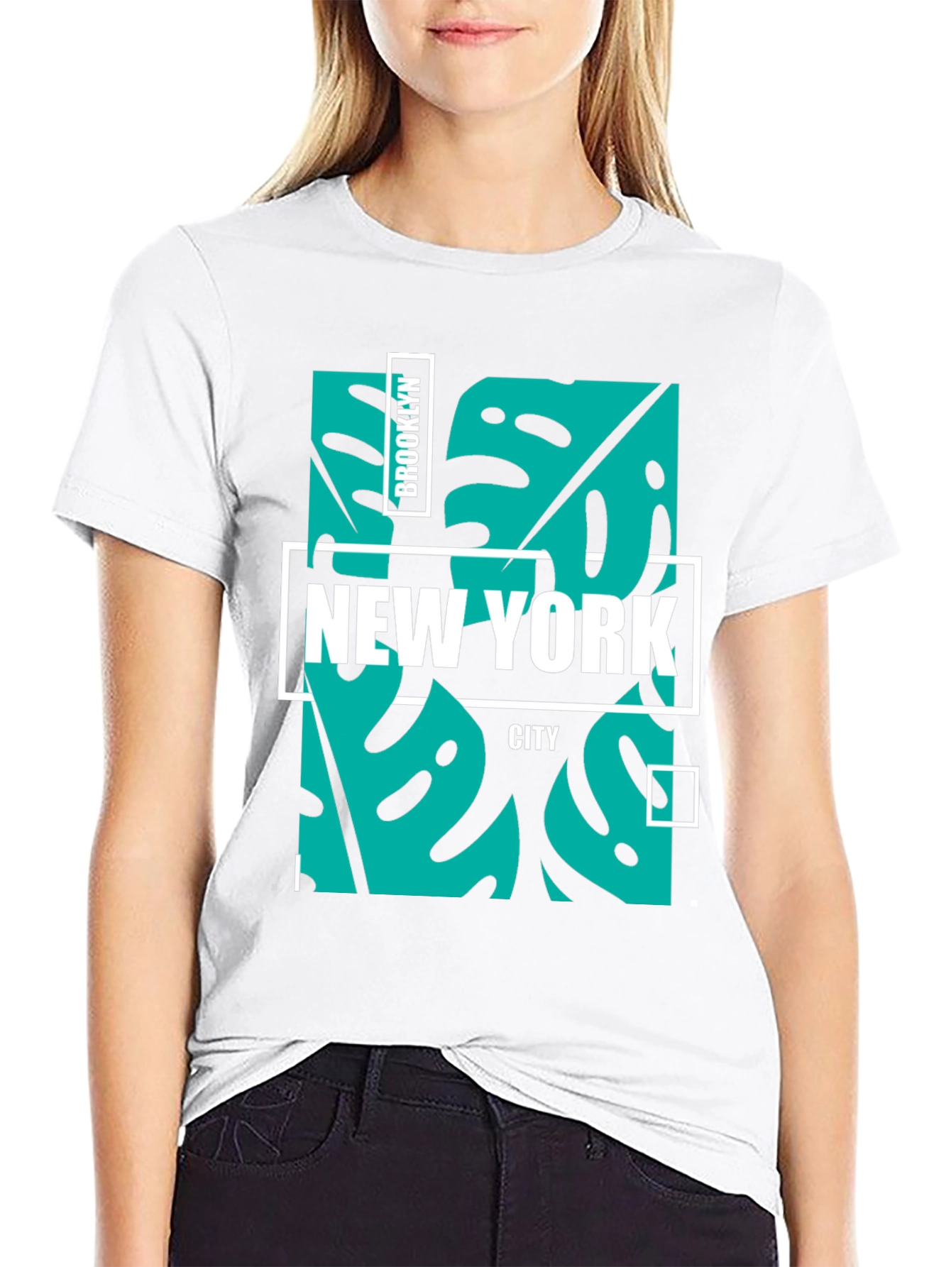 Brooklyn New York City Graphic Tee - Black