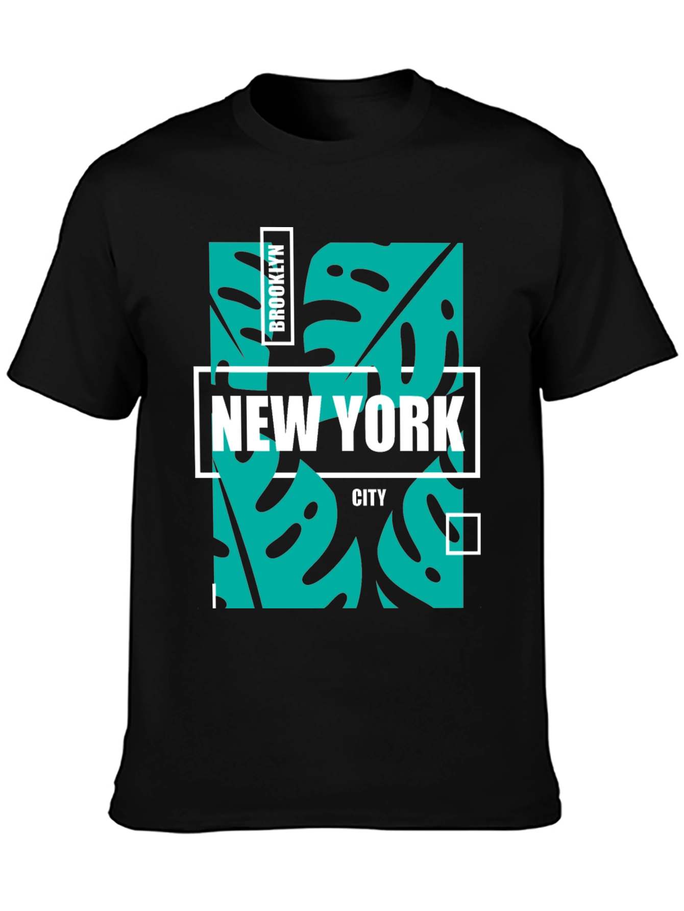 Brooklyn New York City Graphic Tee - Black