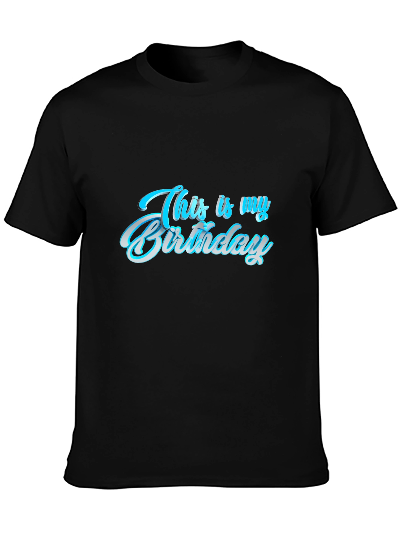 This is My Birthday Graphic Tee - Black