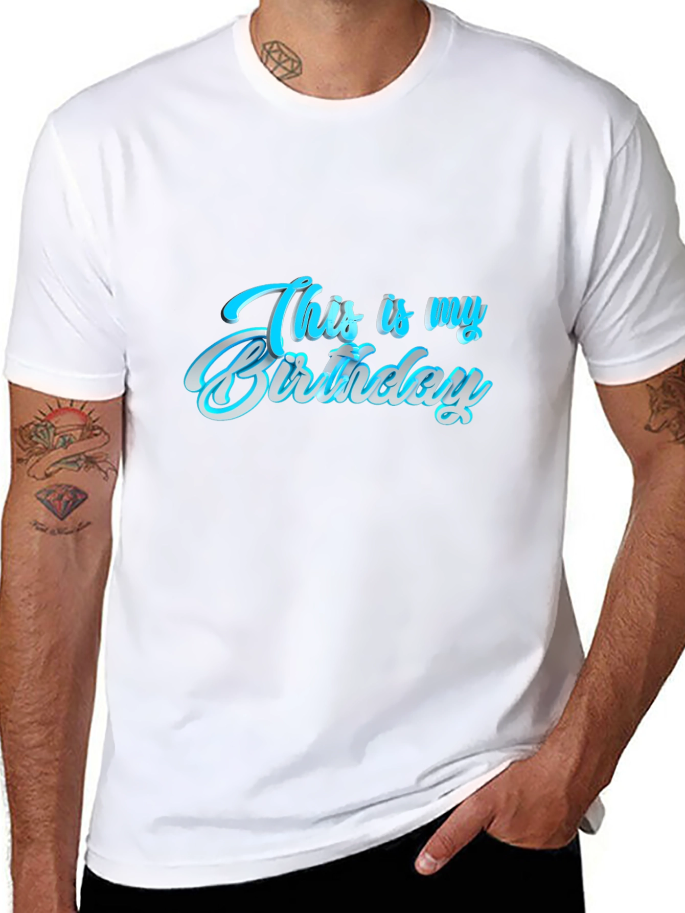 This is My Birthday Graphic Tee - Black