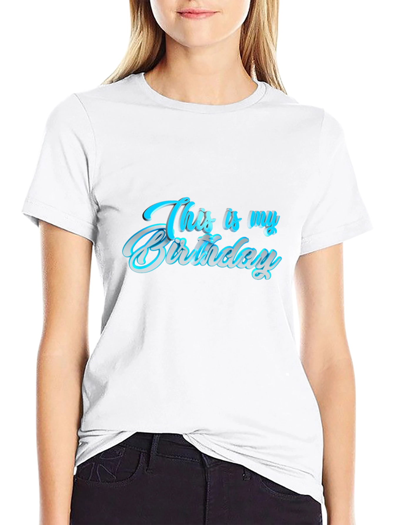 This is My Birthday Graphic Tee - Black