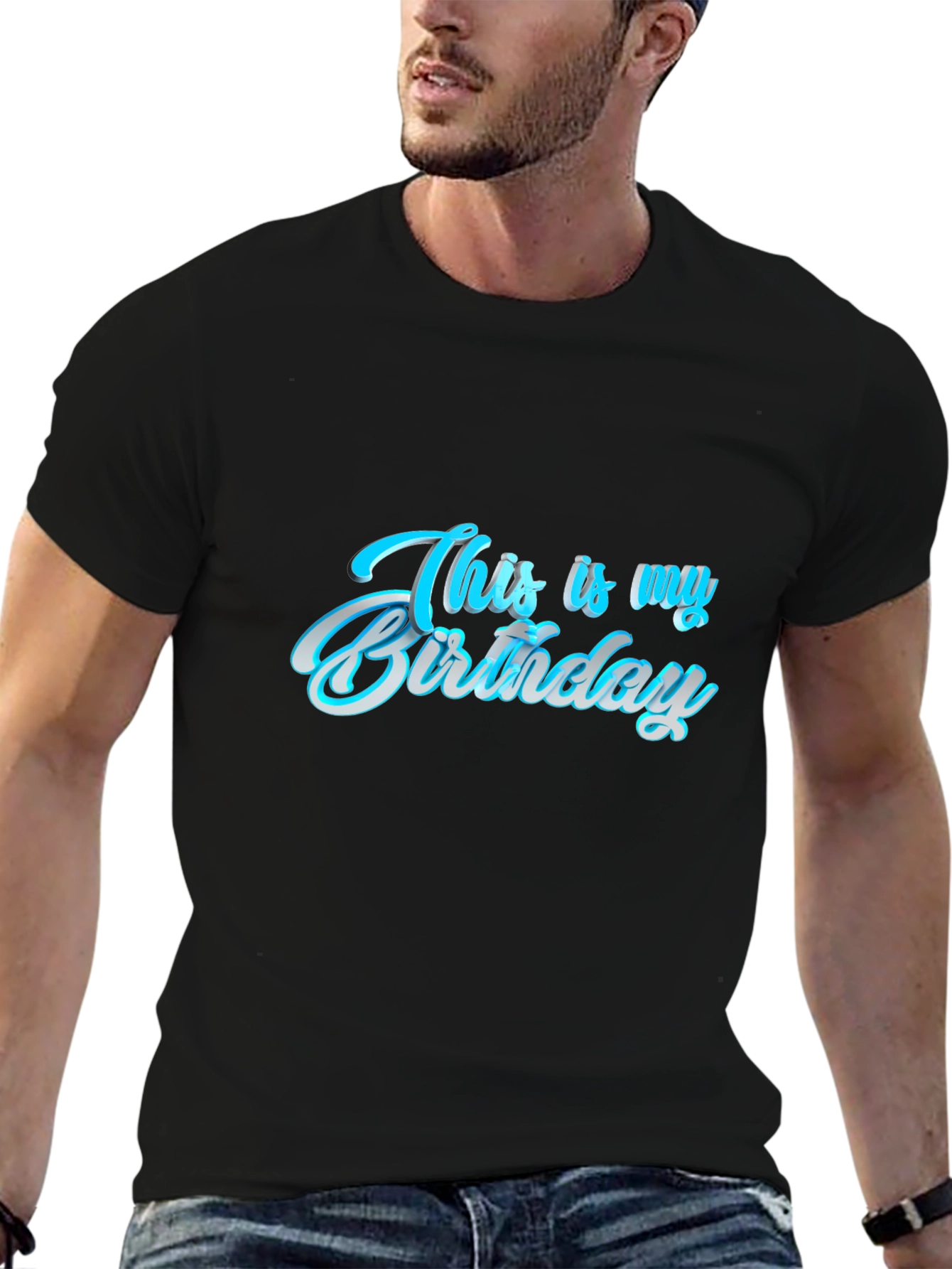 This is My Birthday Graphic Tee - Black