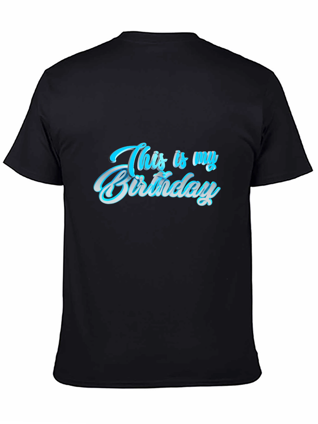 This is My Birthday Graphic Tee - Black