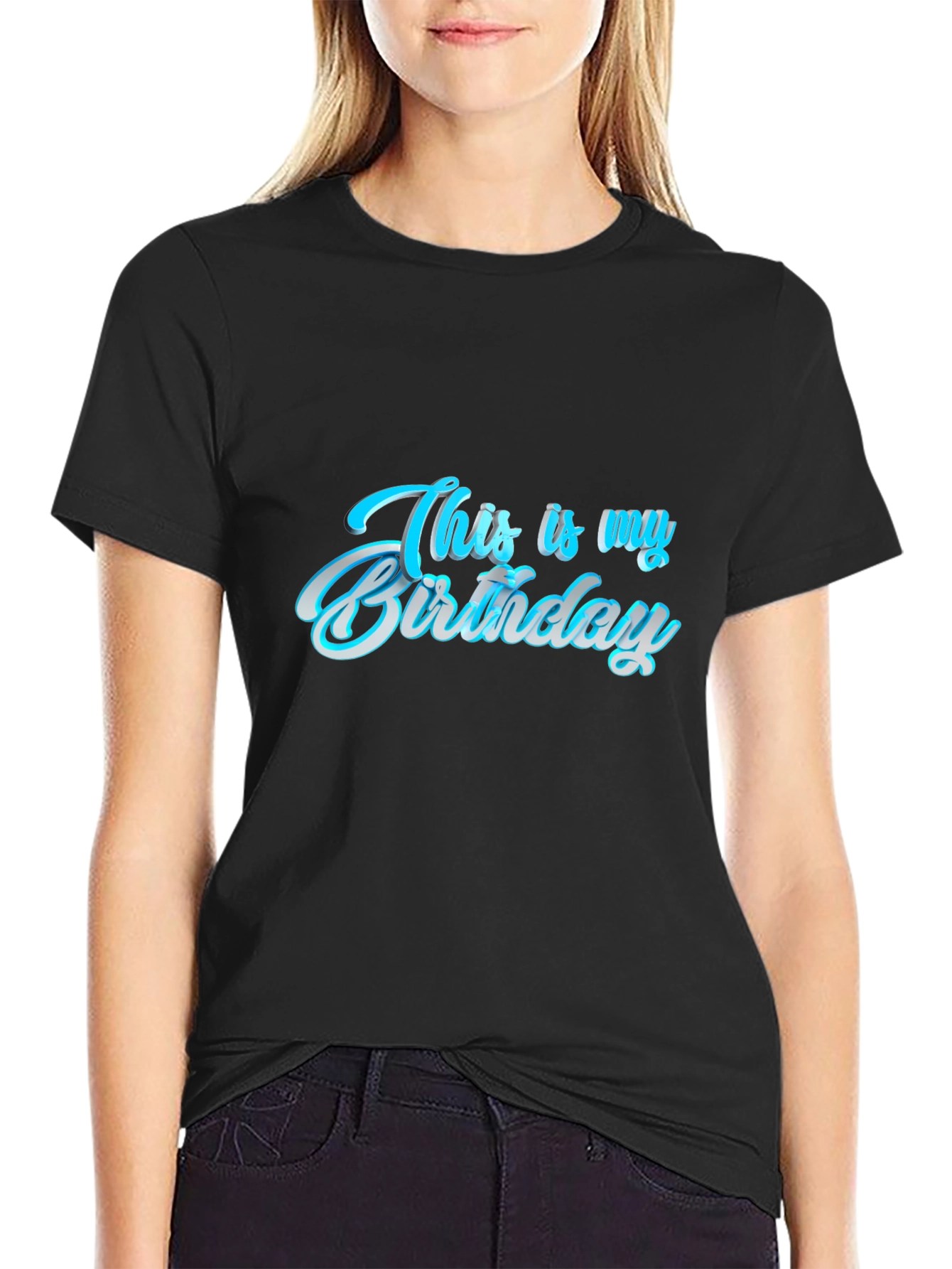 This is My Birthday Graphic Tee - Black