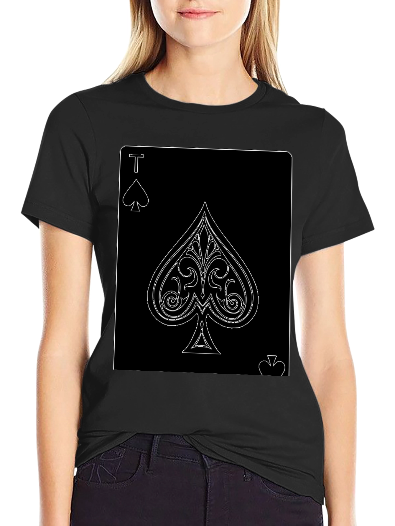 Ace of Spades Graphic Tee - Black