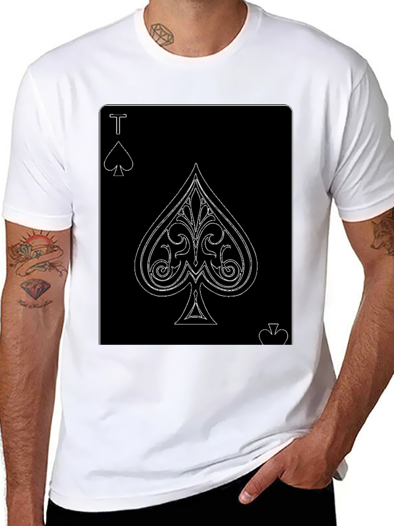 Ace of Spades Graphic Tee - Black