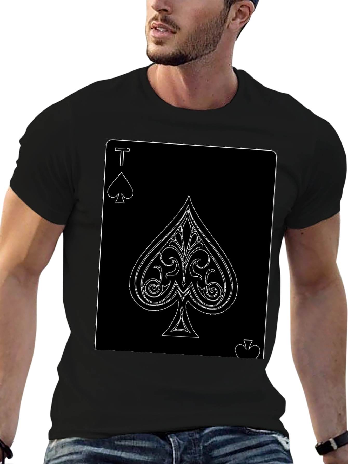 Ace of Spades Graphic Tee - Black