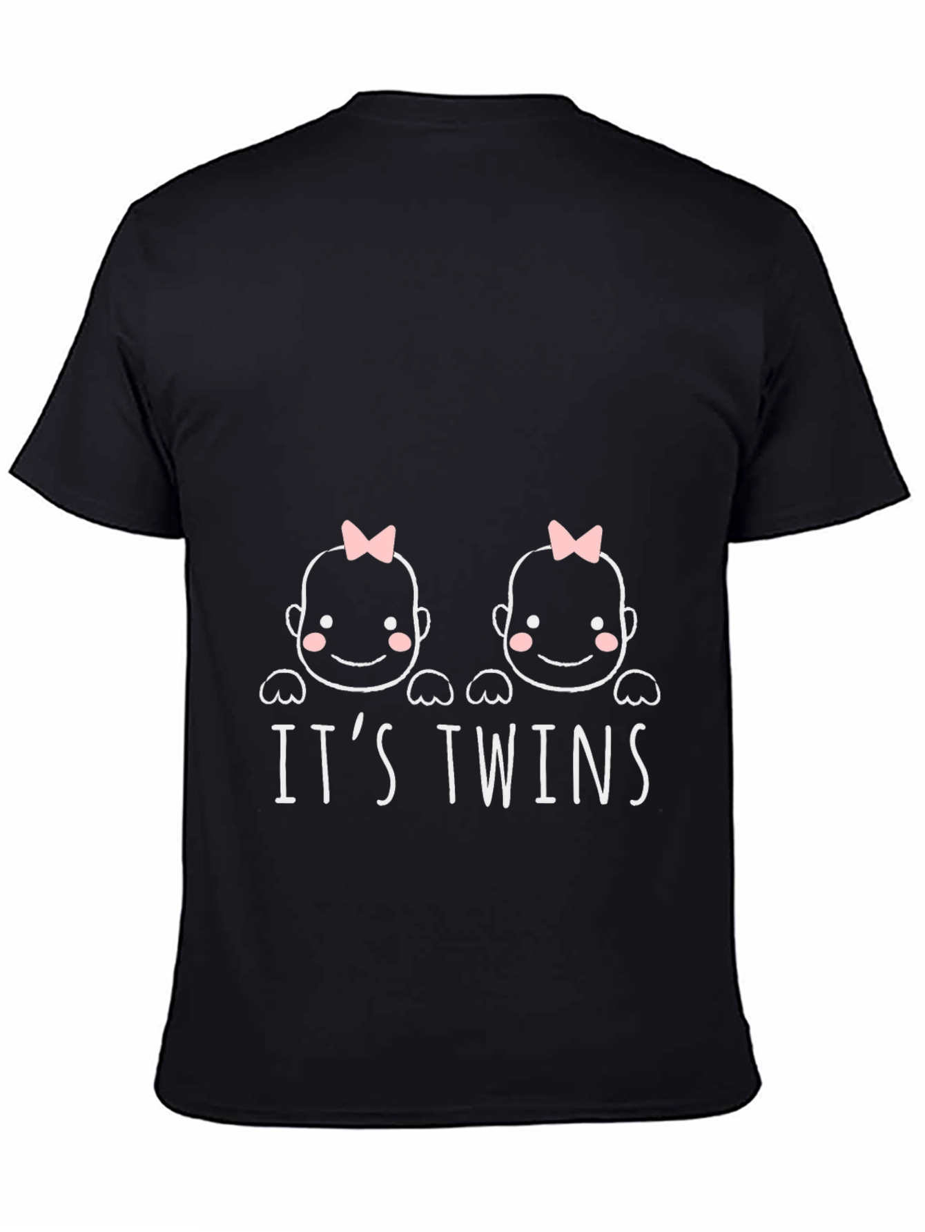 Its Twins Graphic Tee - Black Unisex T-Shirt
