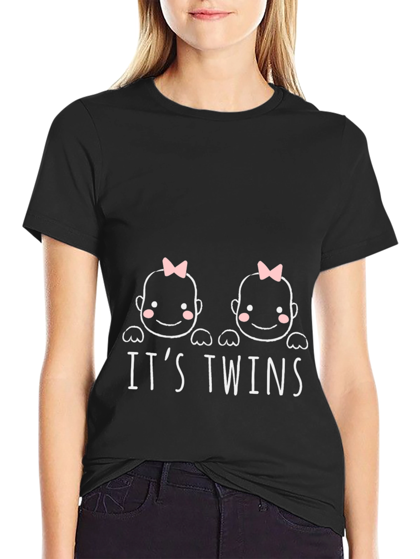 Its Twins Graphic Tee - Black Unisex T-Shirt