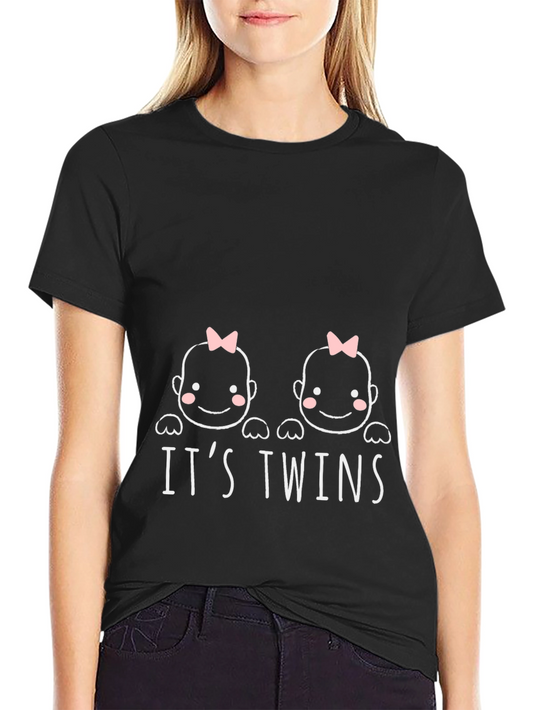 Its Twins Graphic Tee - Black Unisex T-Shirt