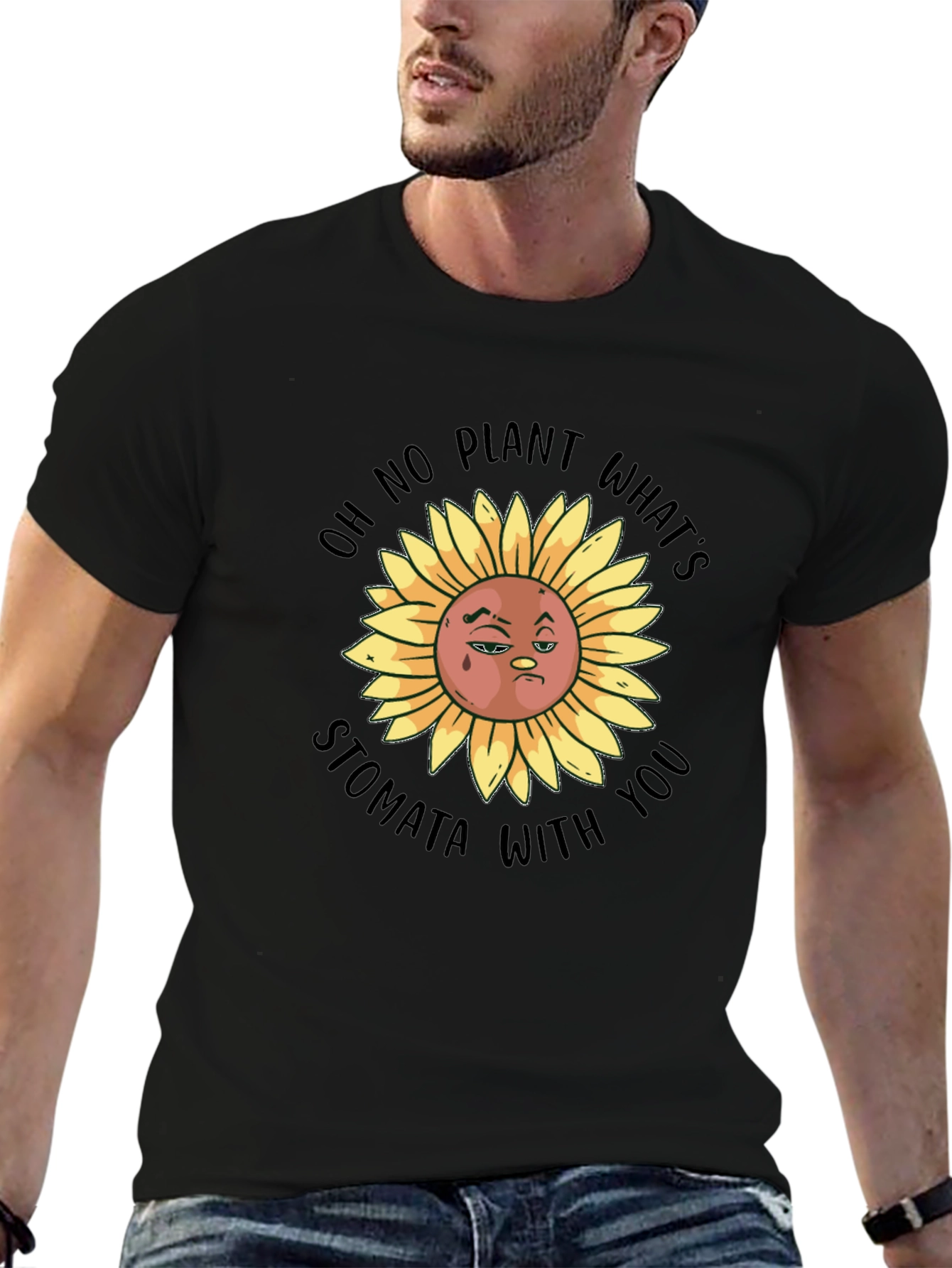 Funny Sunflower Graphic T-Shirt