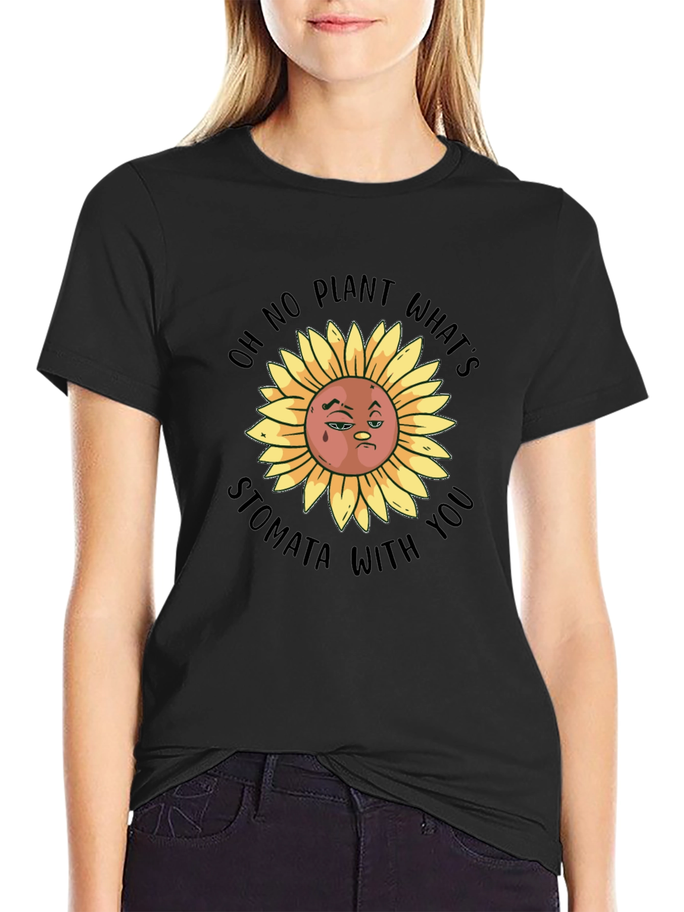 Funny Sunflower Graphic T-Shirt