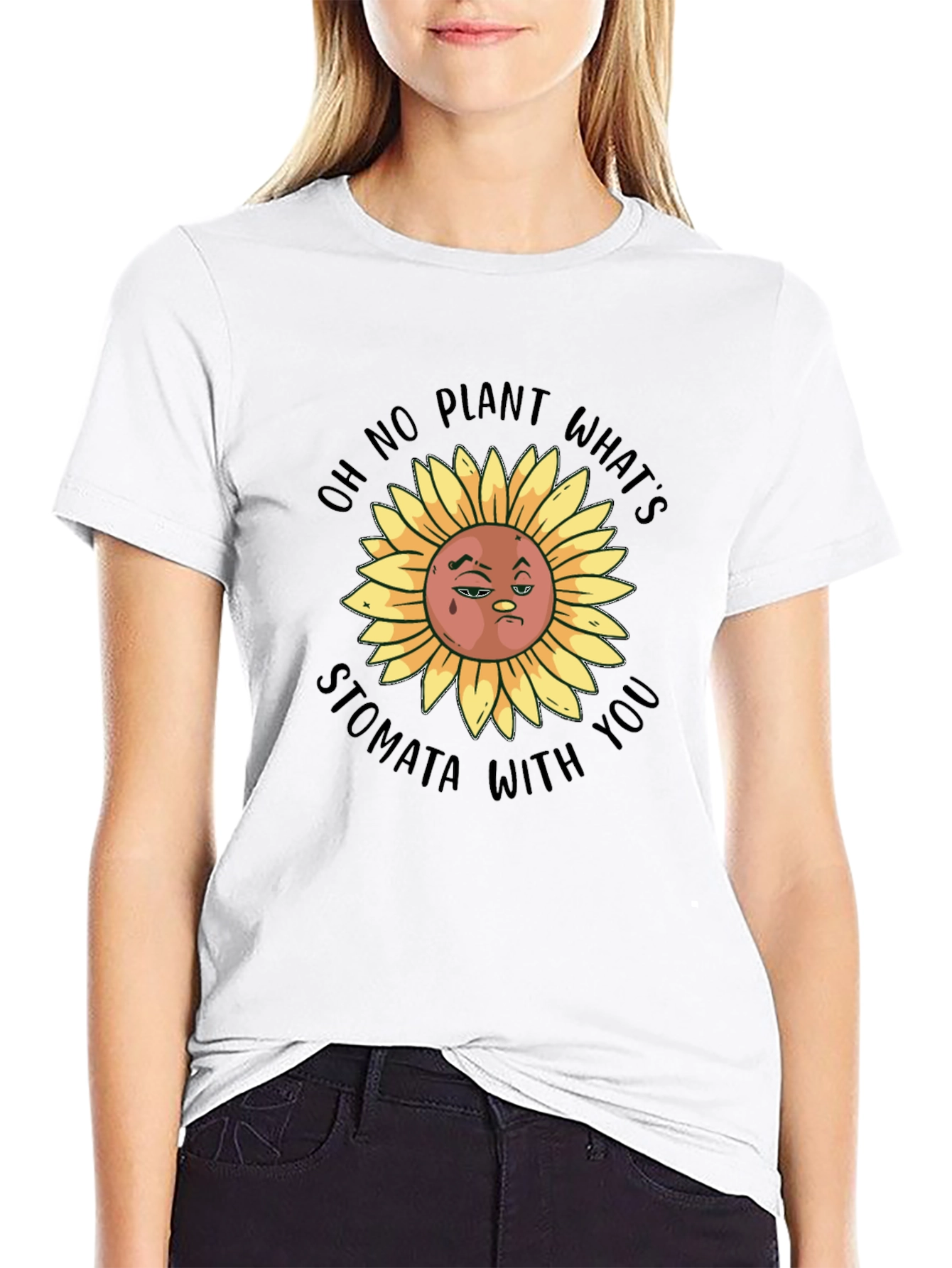 Funny Sunflower Graphic T-Shirt