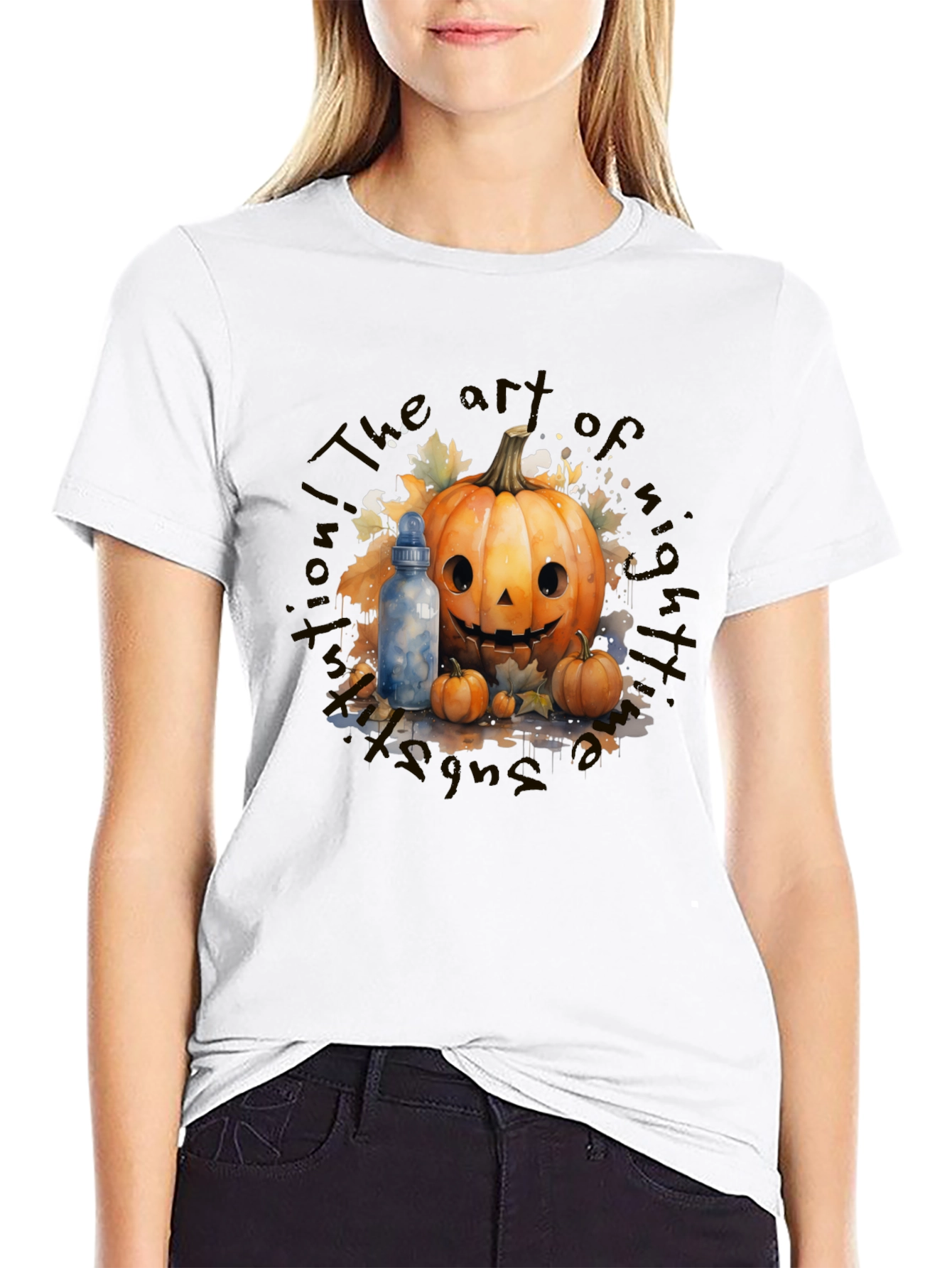Halloween Art Pumpkin T-Shirt