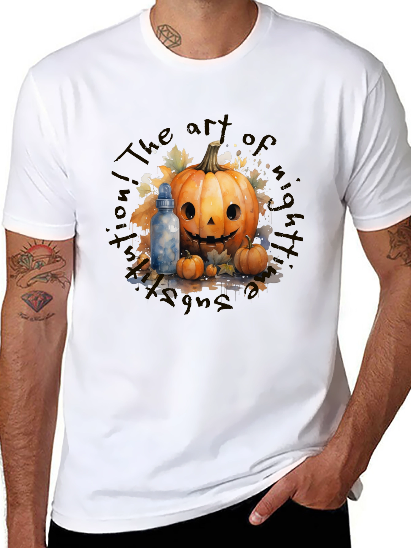 Halloween Art Pumpkin T-Shirt