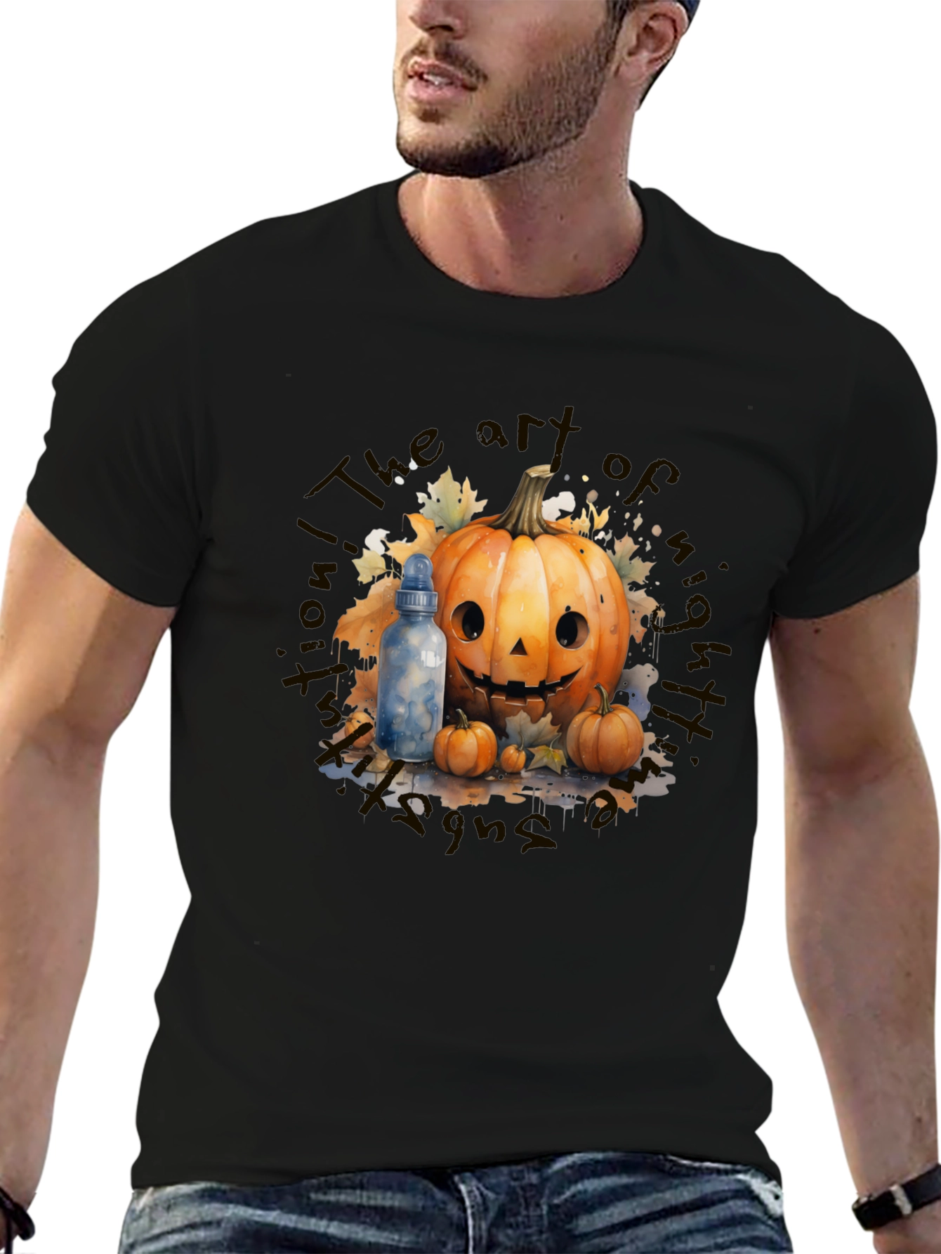 Halloween Art Pumpkin T-Shirt