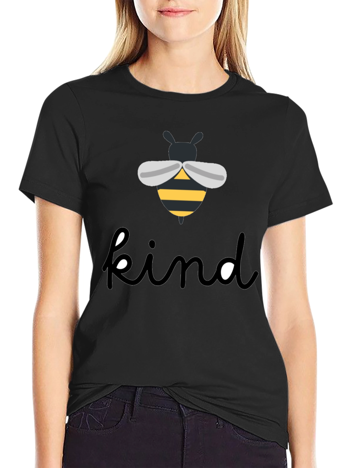 Bee Kind Graphic T-Shirt - Black