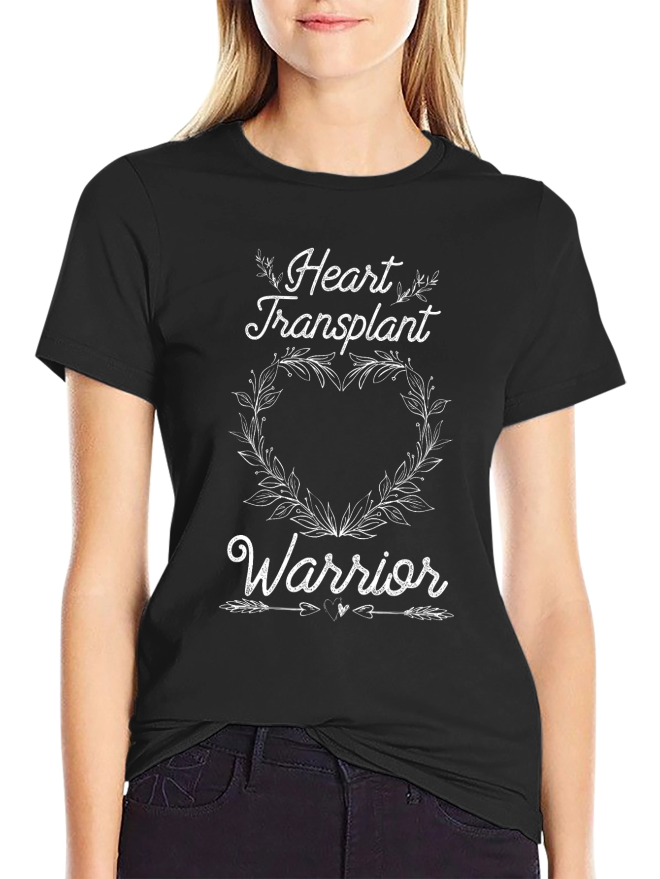 Heart Transplant Warrior Graphic Tee - Black
