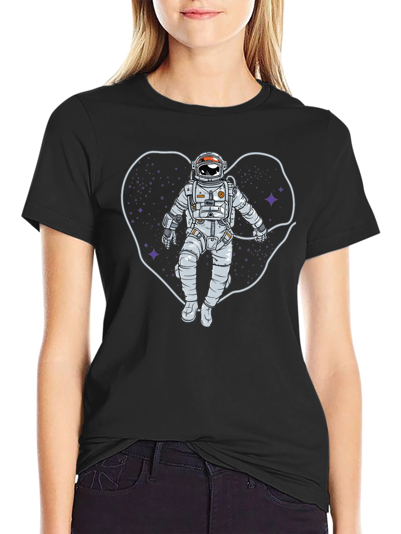 Astronaut Heart Space T-Shirt