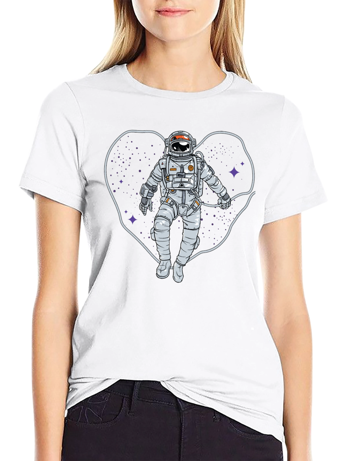 Astronaut Heart Space T-Shirt