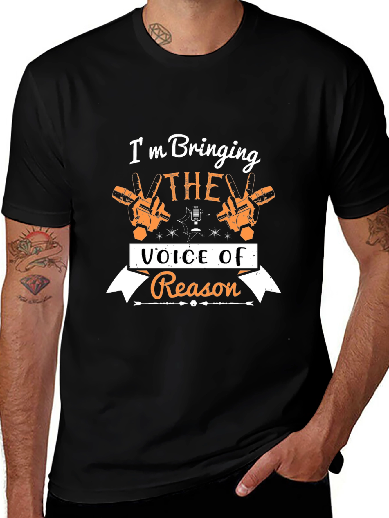Voice of Reason Graphic Tee - Black