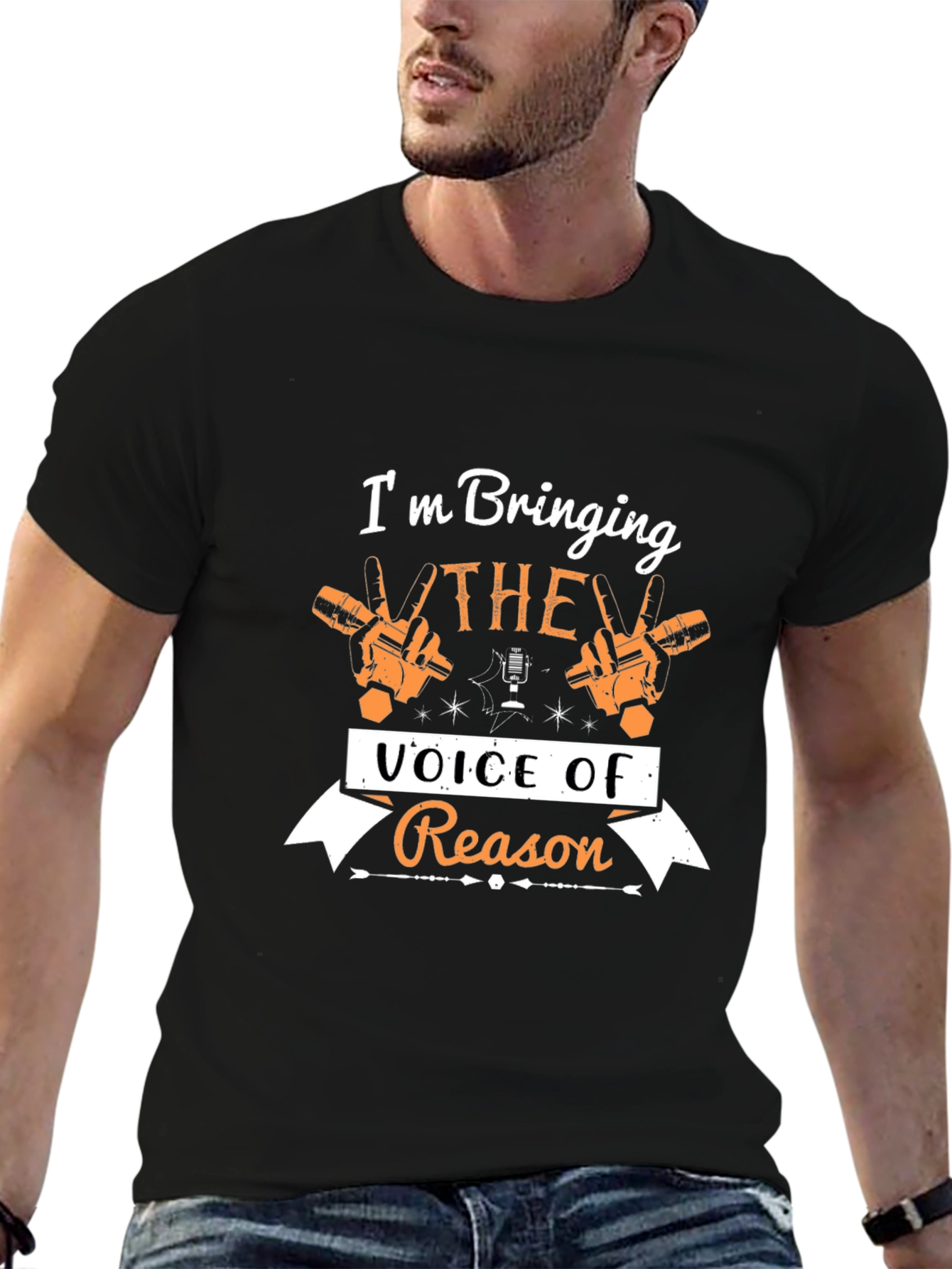 Voice of Reason Graphic Tee - Black