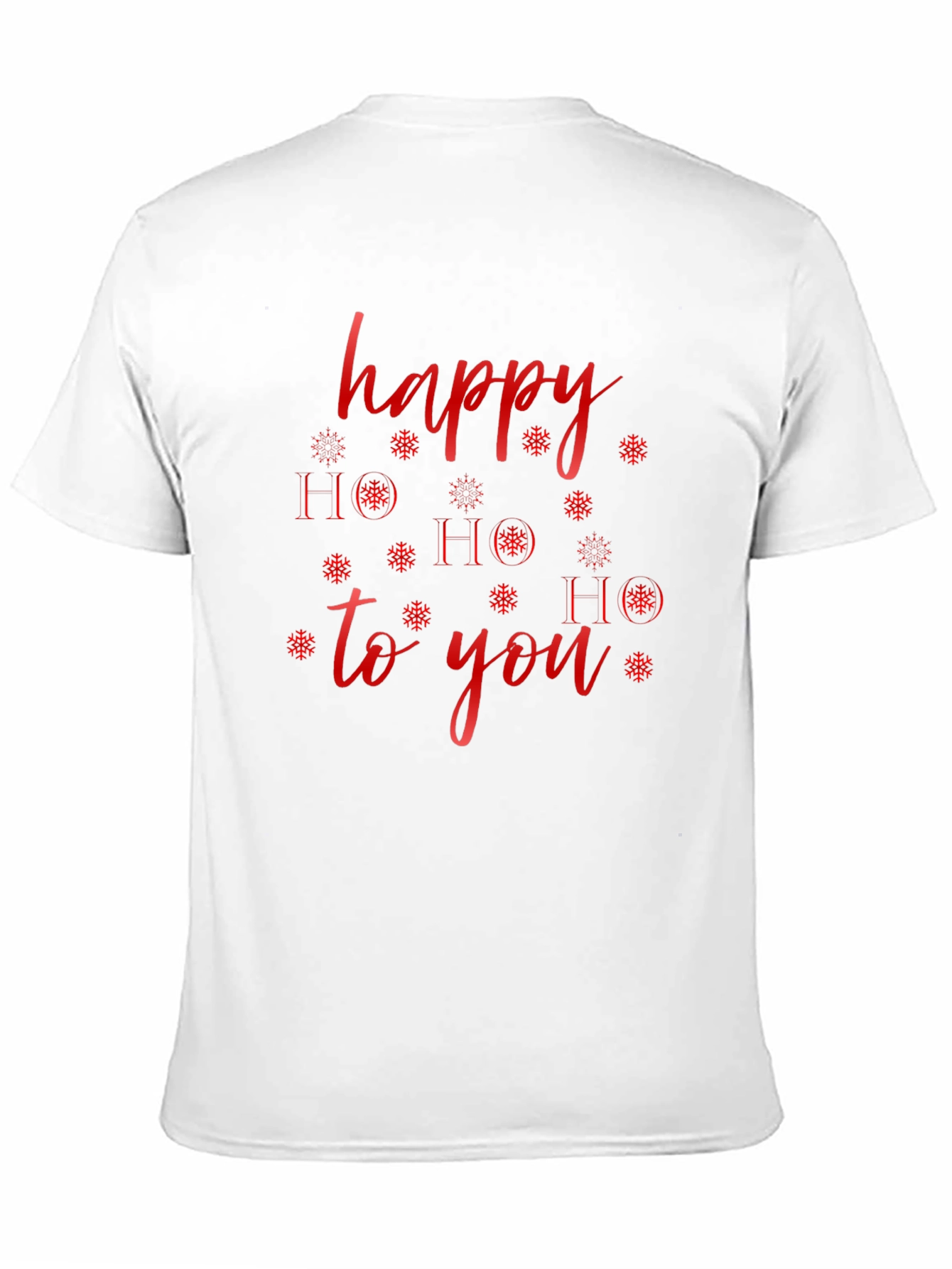 Happy HO HO HO to You Black Holiday T-Shirt