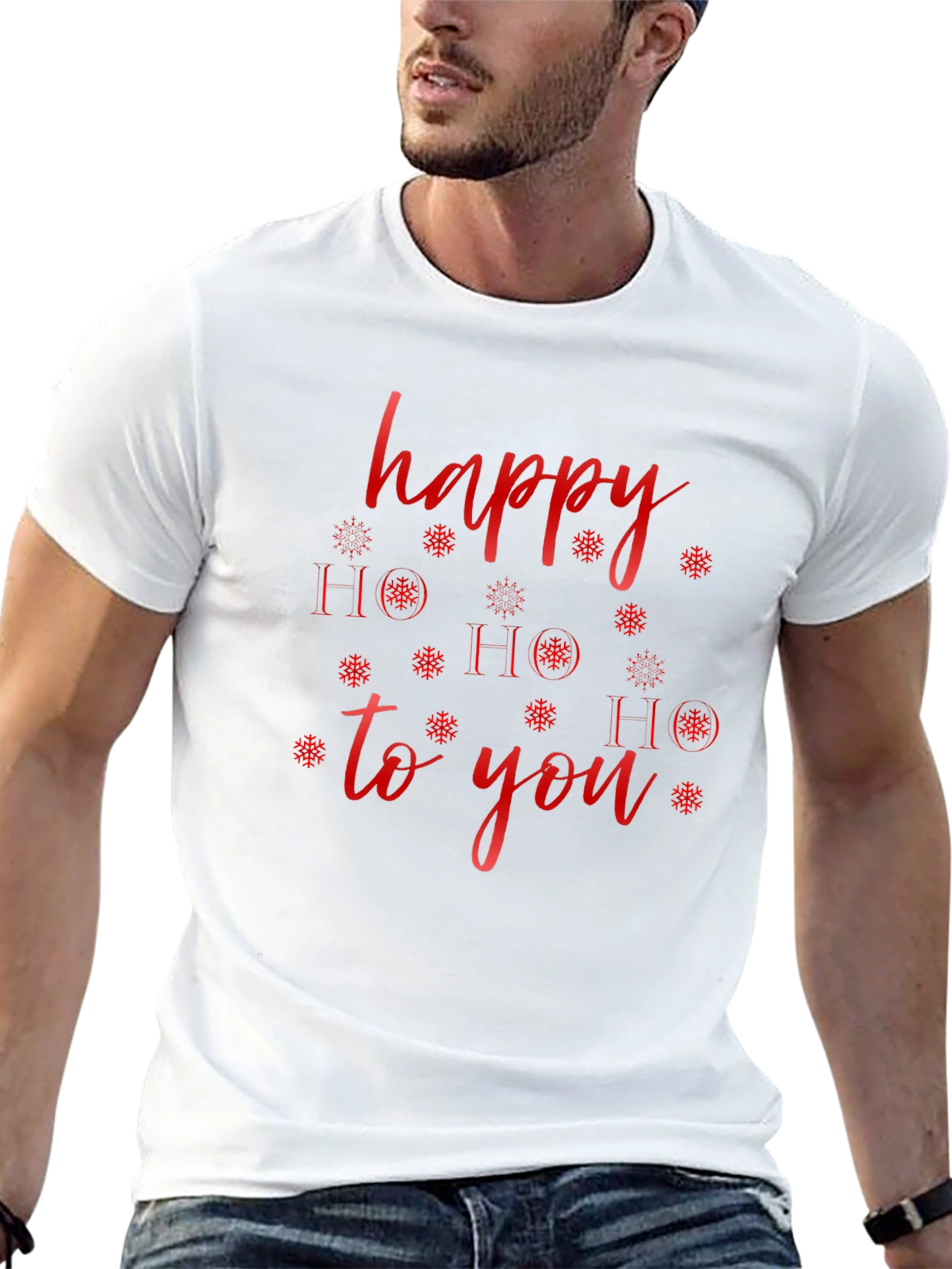 Happy HO HO HO to You Black Holiday T-Shirt