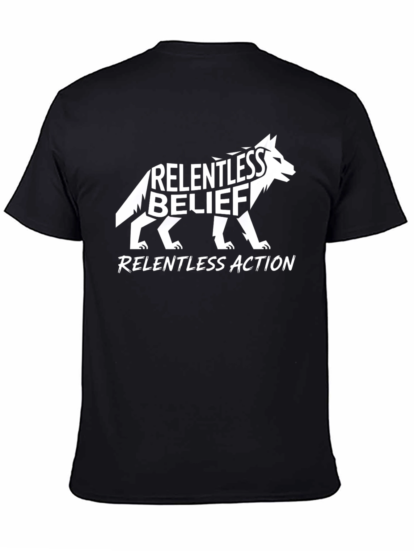Relentless Belief Action Black Graphic Tee