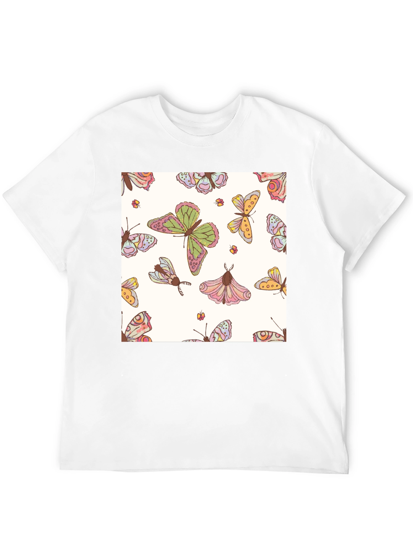 Butterfly Pattern Graphic Tee
