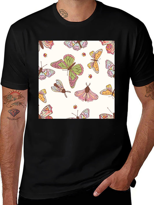 Butterfly Pattern Graphic Tee