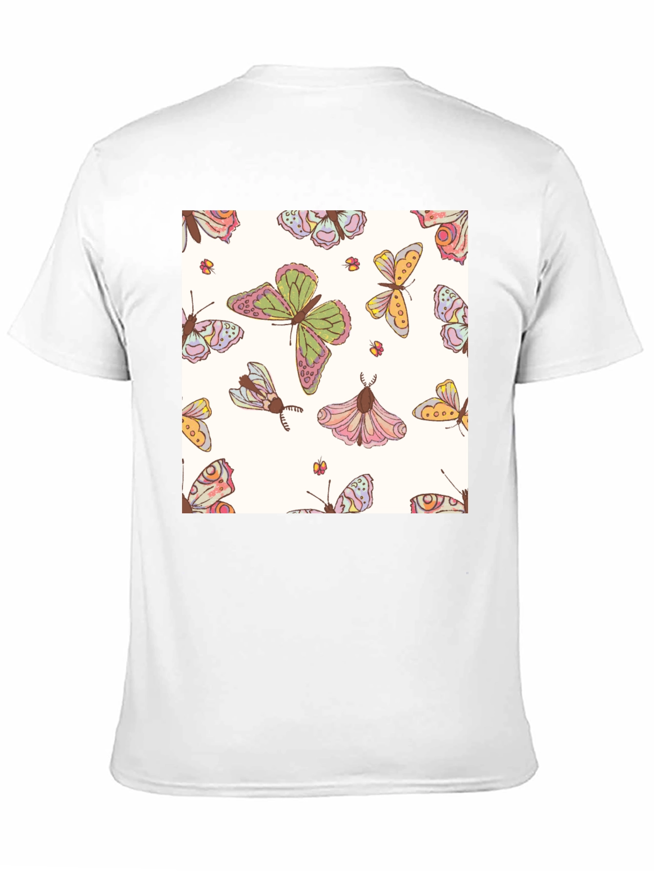 Butterfly Pattern Graphic Tee