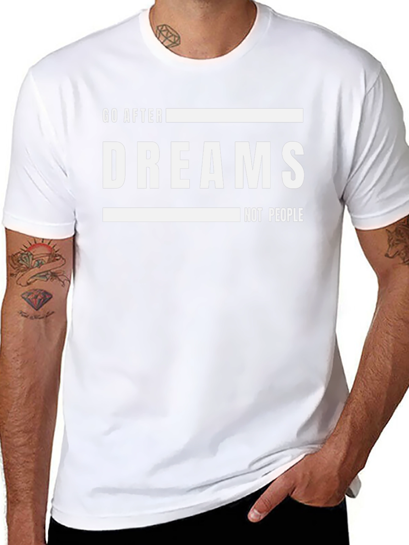 Go After Dreams Graphic Tee - Motivational Black T-Shirt