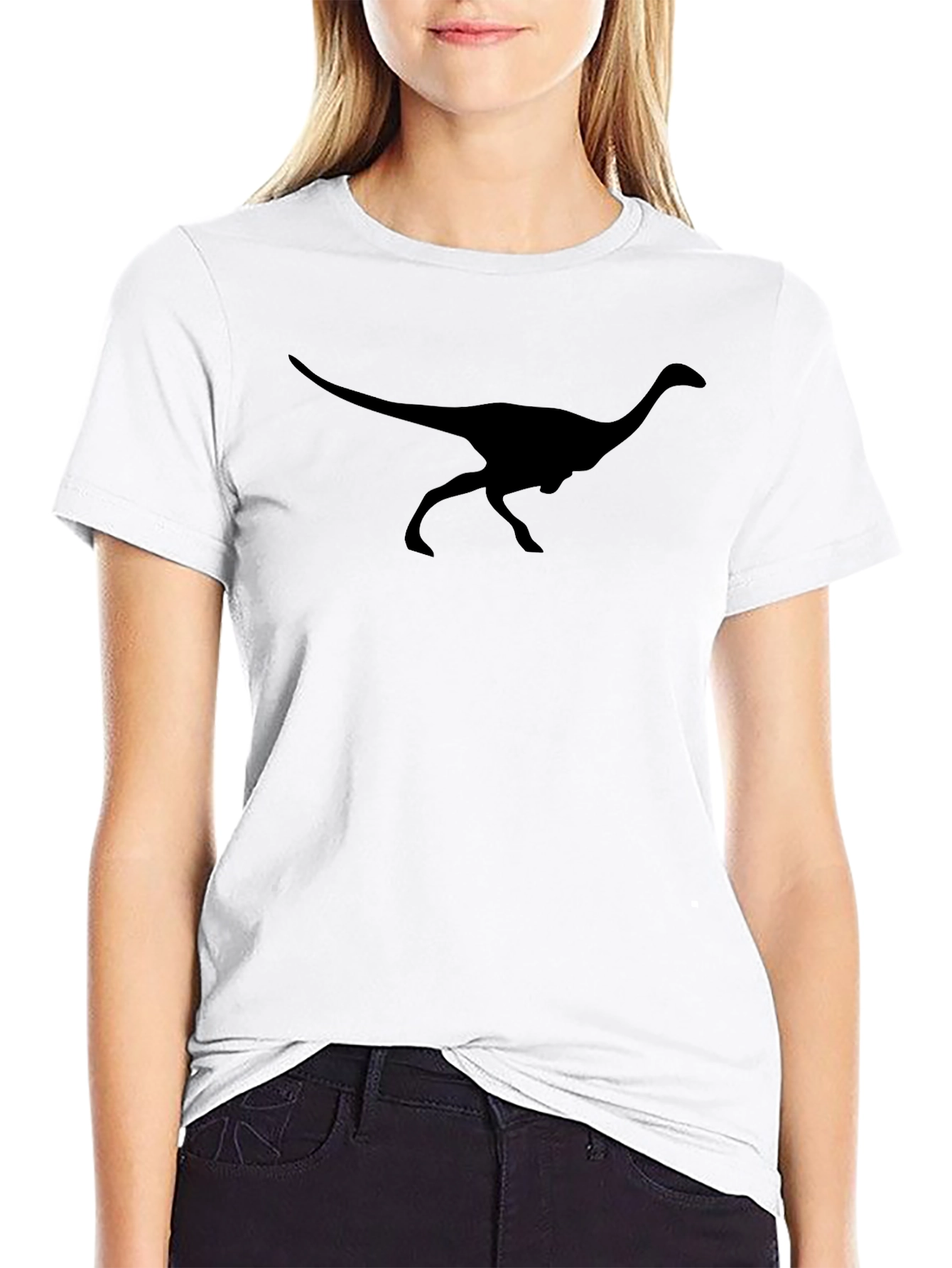 Dinosaur Silhouette T-Shirt - Black