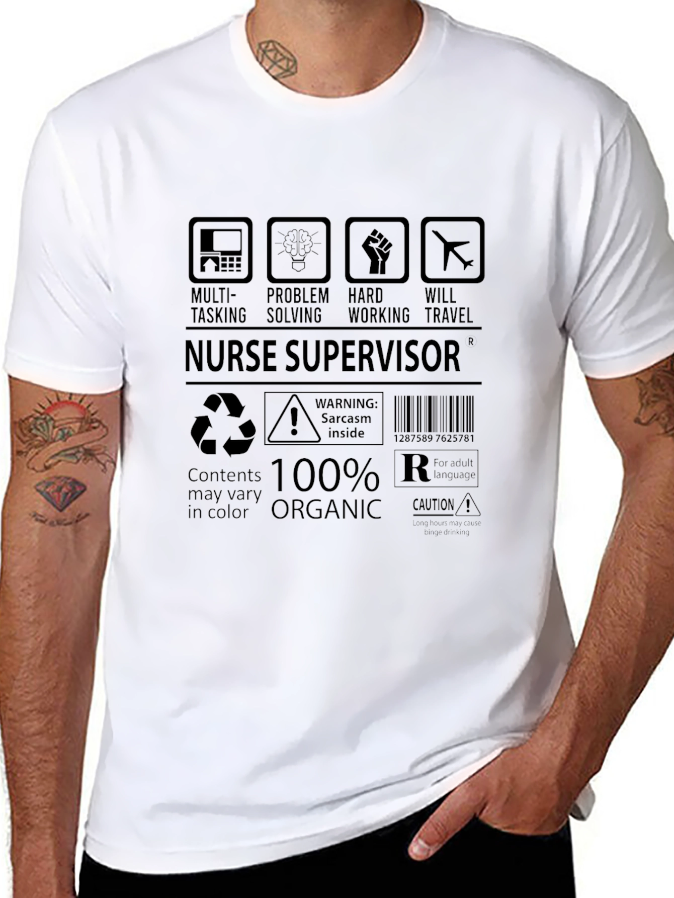 Nurse Supervisor Humor Graphic T-Shirt