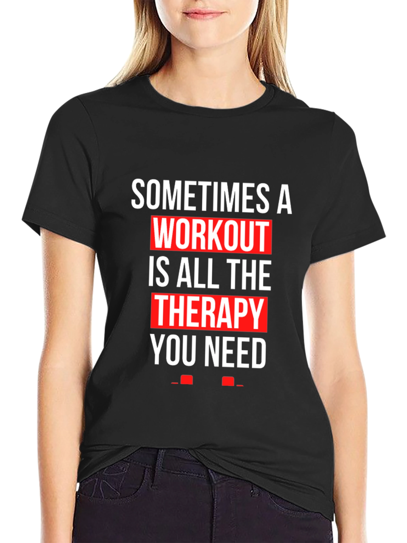 Workout Therapy T-Shirt - Motivational Gym Apparel