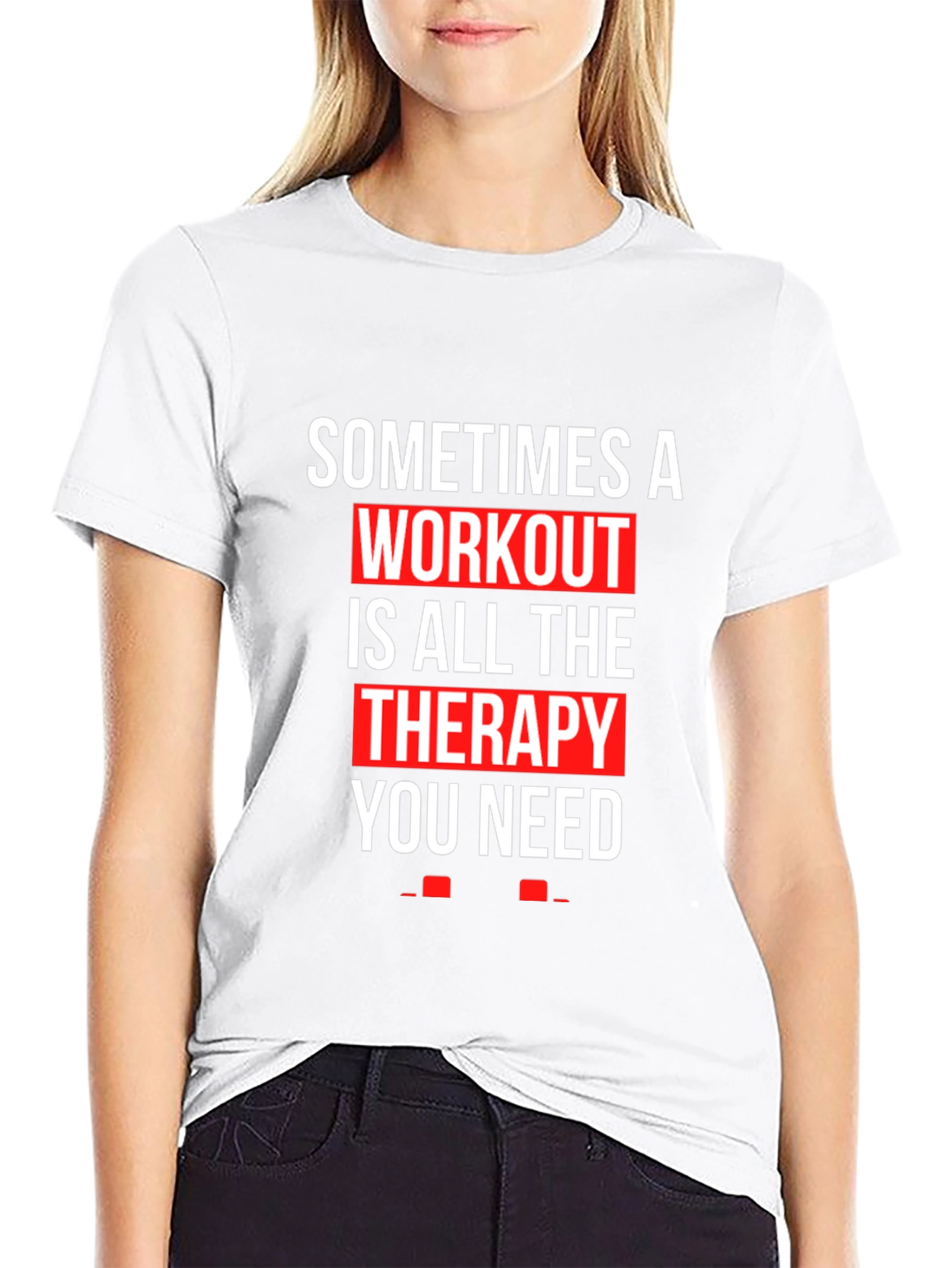 Workout Therapy T-Shirt - Motivational Gym Apparel