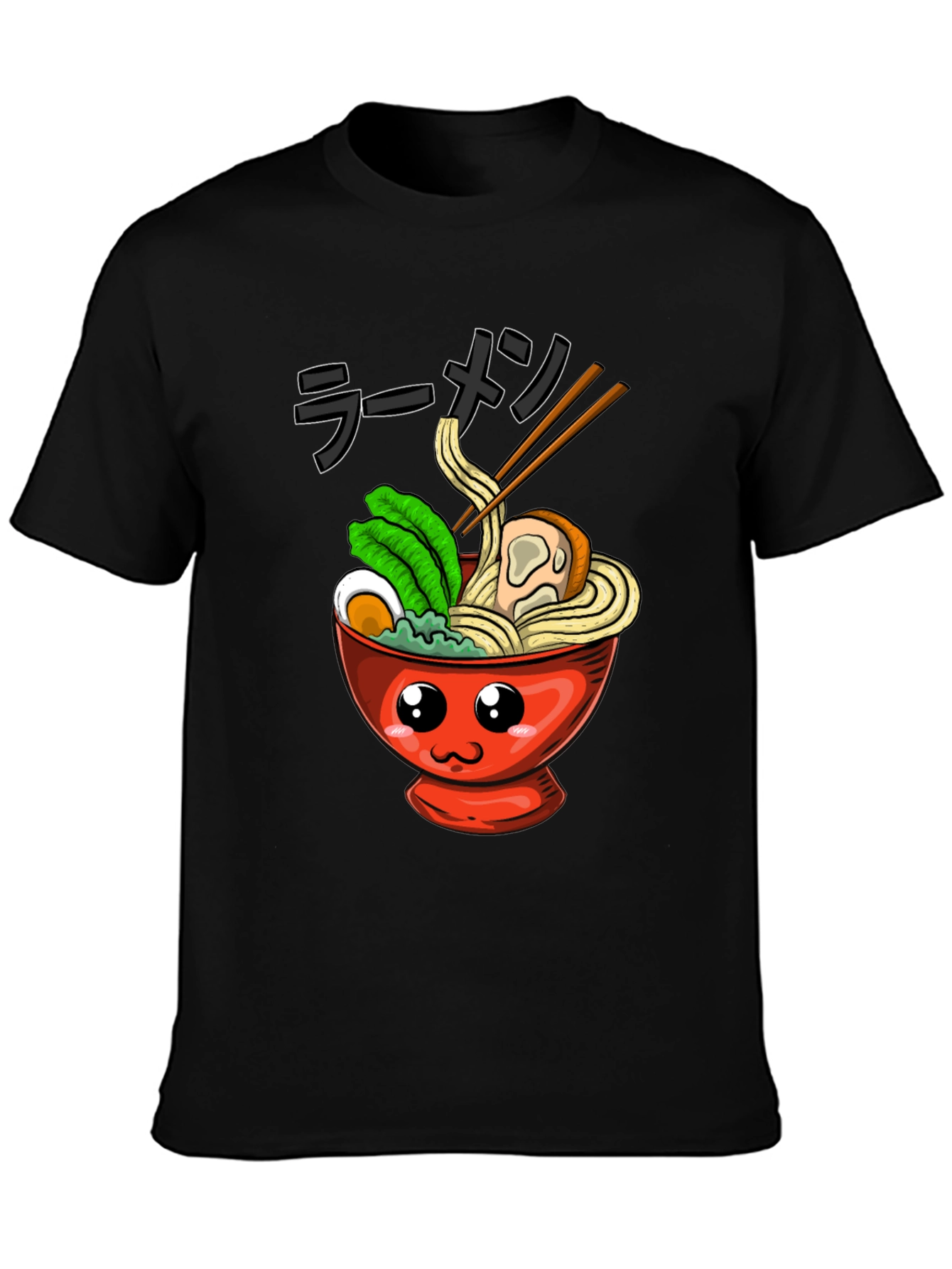 Kawaii Ramen Bowl T-Shirt - Anime Food Tee