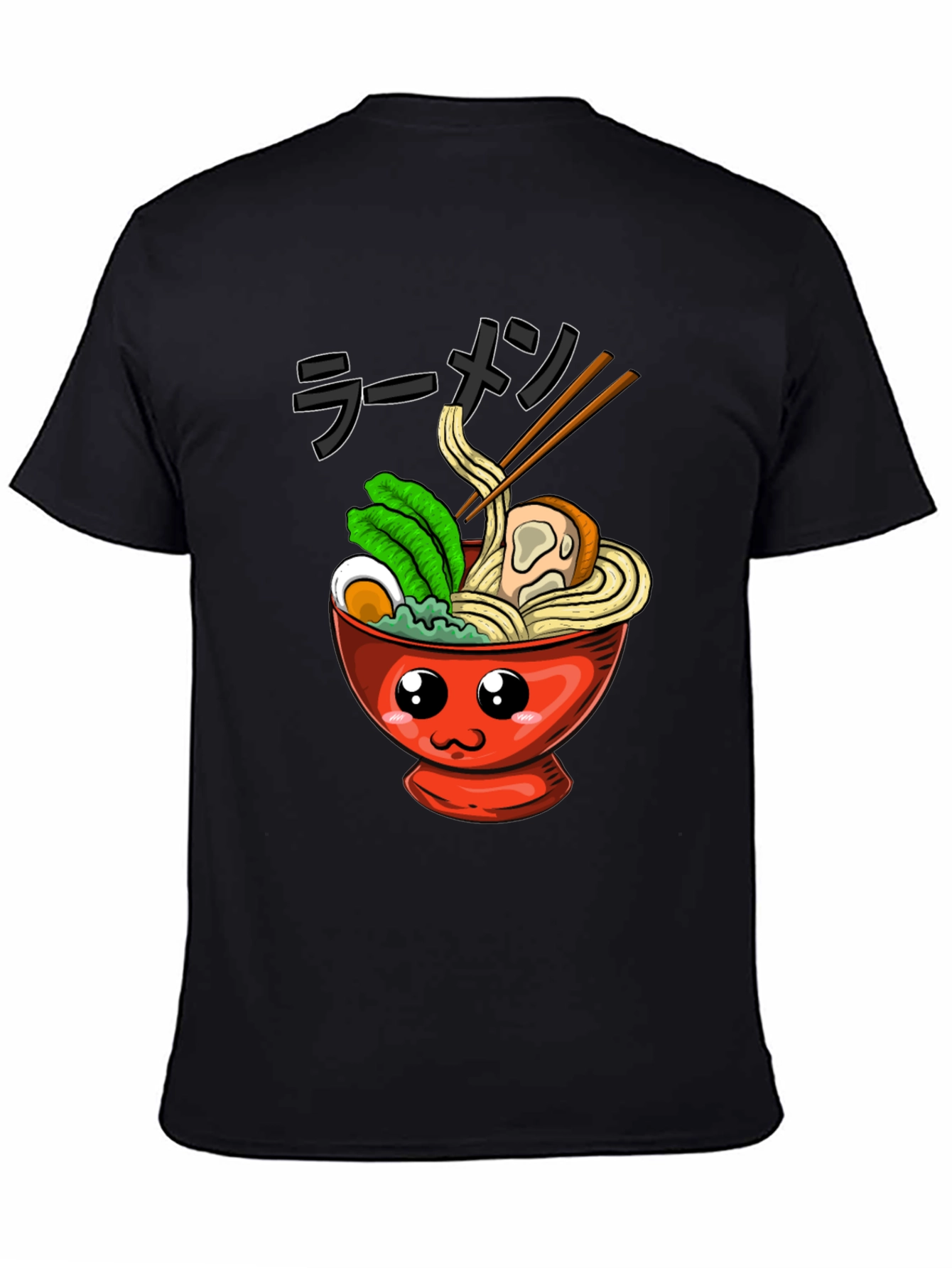 Kawaii Ramen Bowl T-Shirt - Anime Food Tee