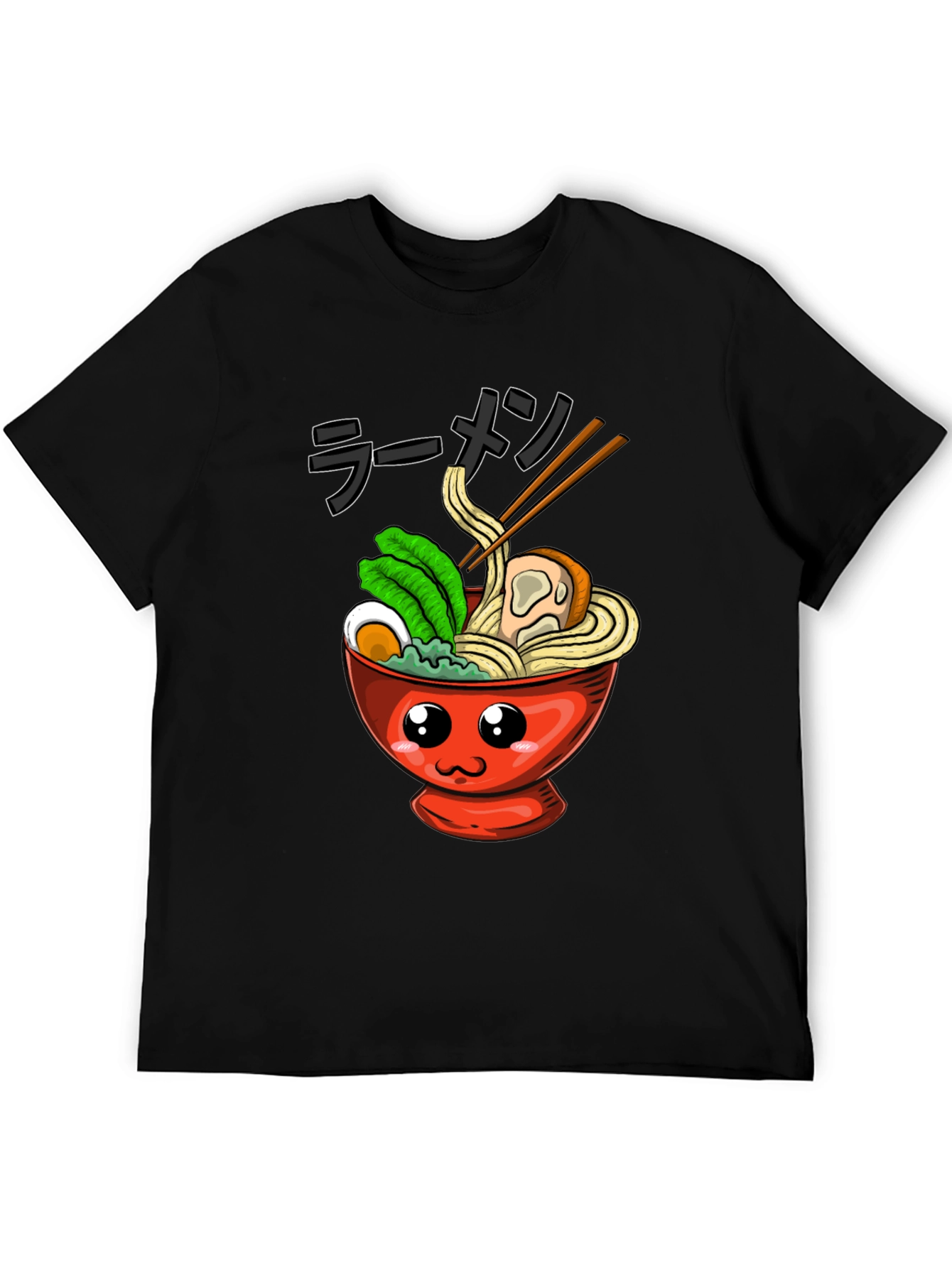 Kawaii Ramen Bowl T-Shirt - Anime Food Tee